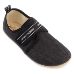 Living Kitzbühel Kid's Hook-and-Loop Model LK Lettering - Slippers -La Sporttock Shop living kitzbuehel kids hook and loop model lk lettering slippers detail 7