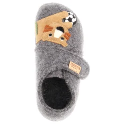 Living Kitzbühel Kid's Shoes Tiger & Football - Slippers -La Sporttock Shop living kitzbuehel kids shoes tiger football slippers detail 8