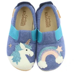 Living Kitzbühel Kid's T-Modell Einhorn&Regenbogen - Slippers -La Sporttock Shop living kitzbuehel kids t modell einhorn regenbogen slippers detail 3